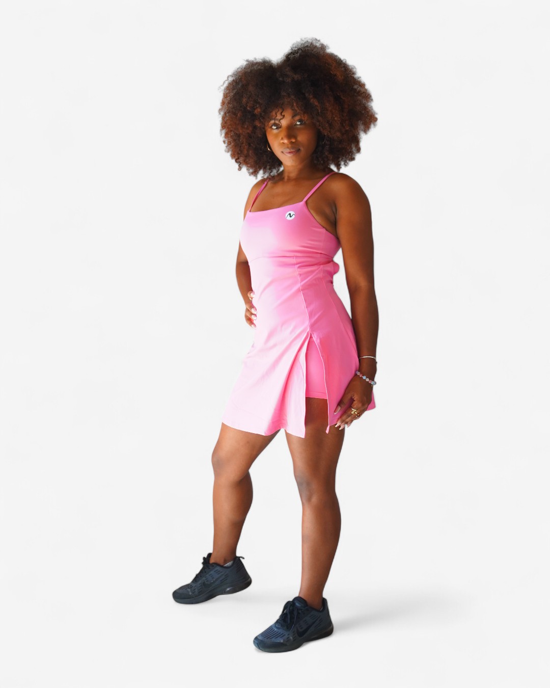 Robe de Sport avec Short Intégré | Robe Tennis | Robe Fitness | Noir, Vert, Bleu, Marron, Rose