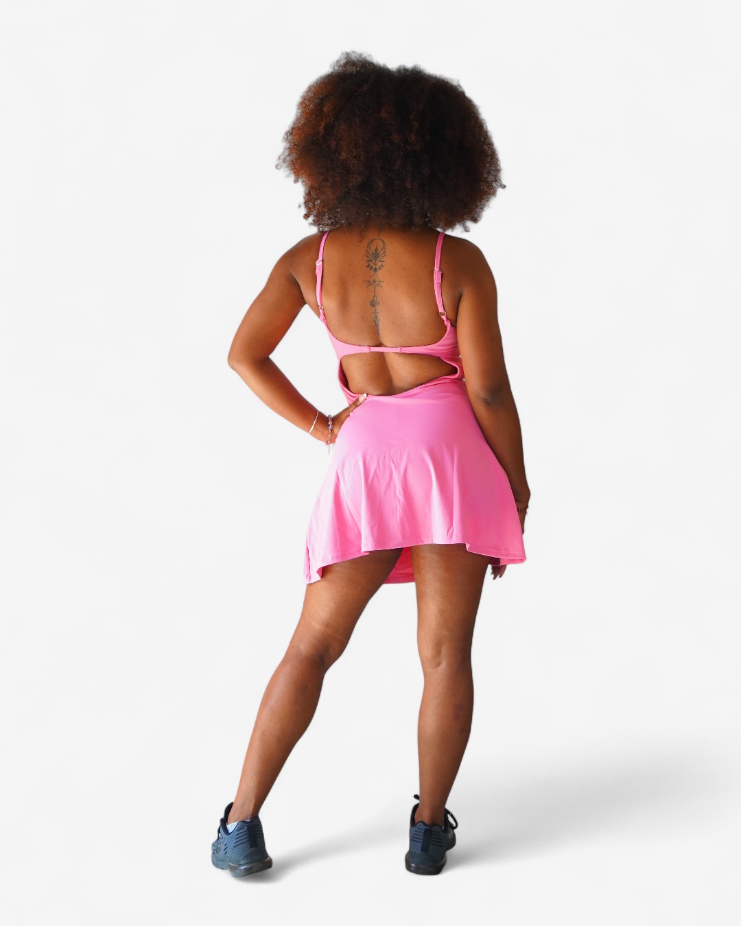 Robe de Sport avec Short Intégré | Robe Tennis | Robe Fitness | Noir, Vert, Bleu, Marron, Rose