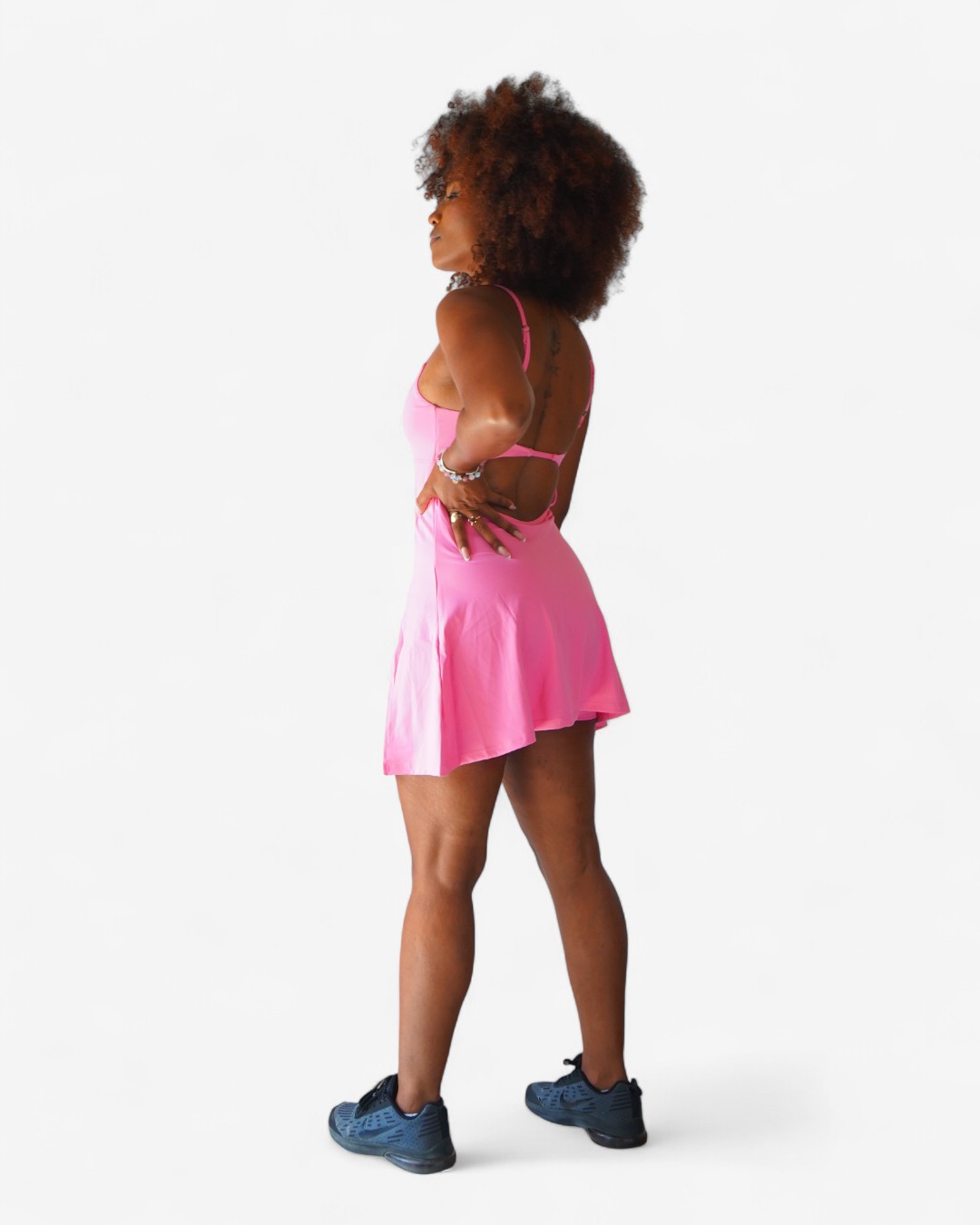 Robe de Sport avec Short Intégré | Robe Tennis | Robe Fitness | Noir, Vert, Bleu, Marron, Rose